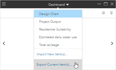 Ein Dashboard exportieren